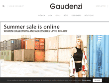 Tablet Screenshot of gaudenziboutique.com